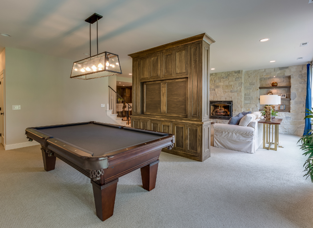 Basement Renovation and Remodeling, Rec Room and Living Space Combined