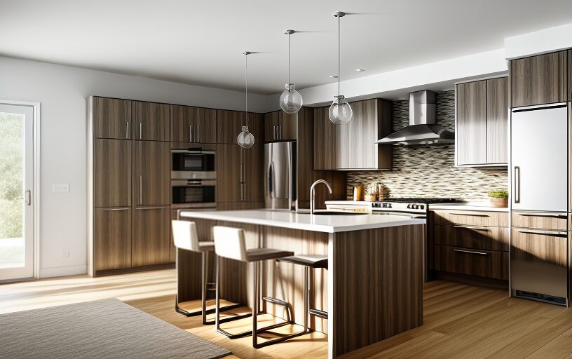 Contemporary Kitchen Design Rendering