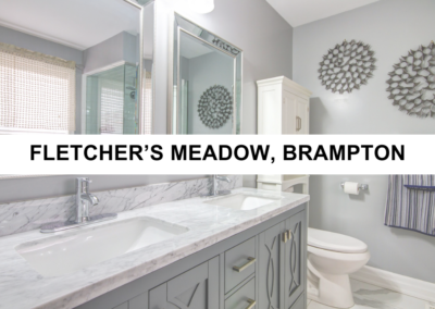 Bathroom Renovation Project in Brampton, Fletchers Meadow